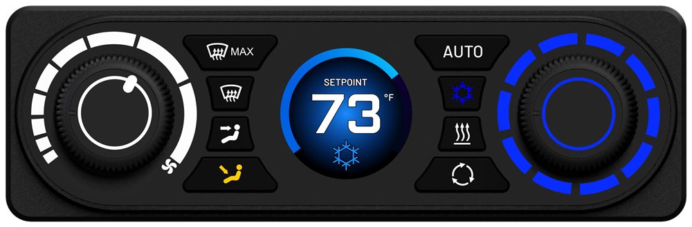 painel de controle automotivo TFT